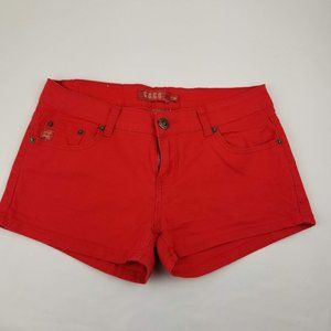 GOGO Women Shorts size 9 red color.